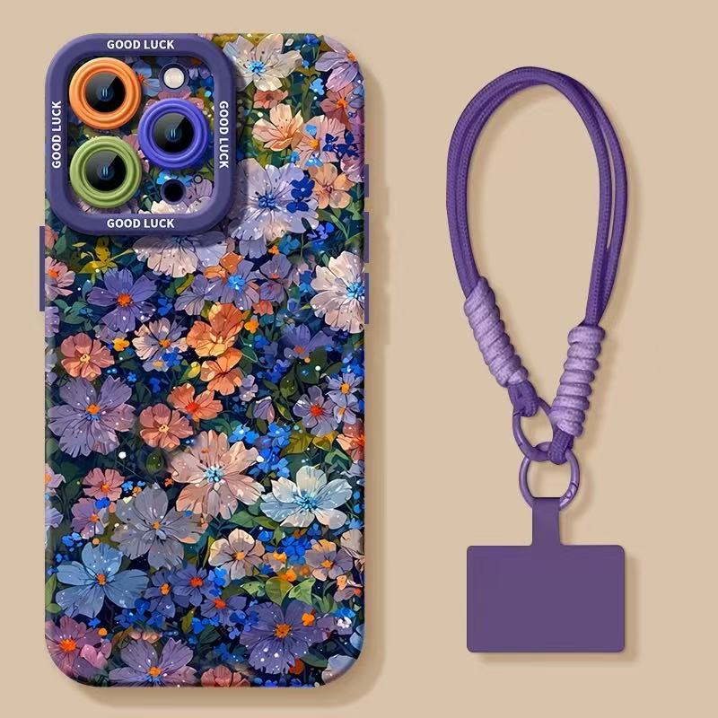 Flower Phone Case with Detachable Strap - product view 1
