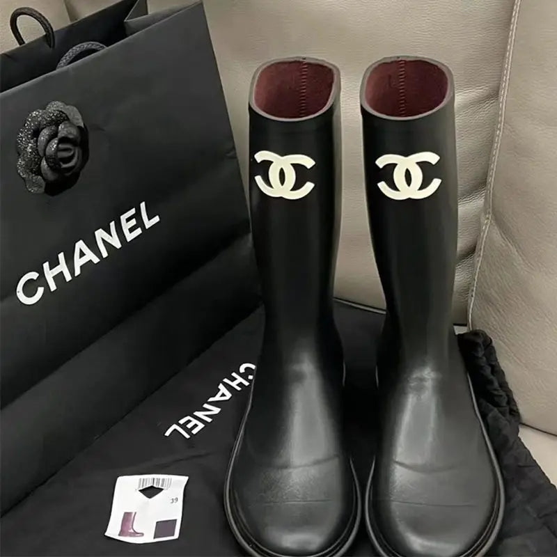 Elegant Classic Waterproof Tall Boots - product view 1