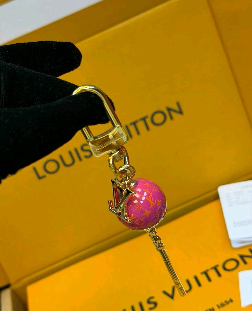 Lollipop Monogram Bag Charm Keychain - product view 5
