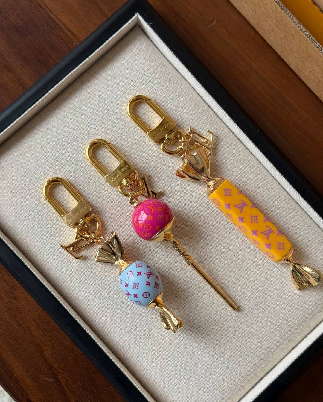 Lollipop Monogram Bag Charm Keychain - product view 8