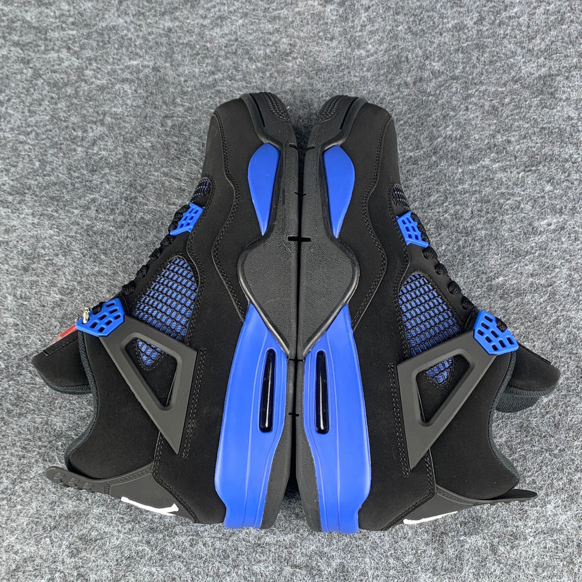Custom Jordan 4 "Blue Thunder" Sneakers - product view 3