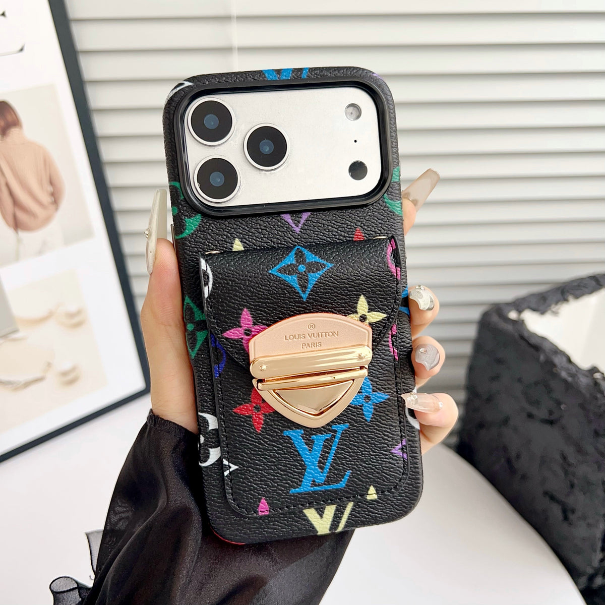 Crossbody iPhone Case with Card Pocket & Detachable Strap - product view 33
