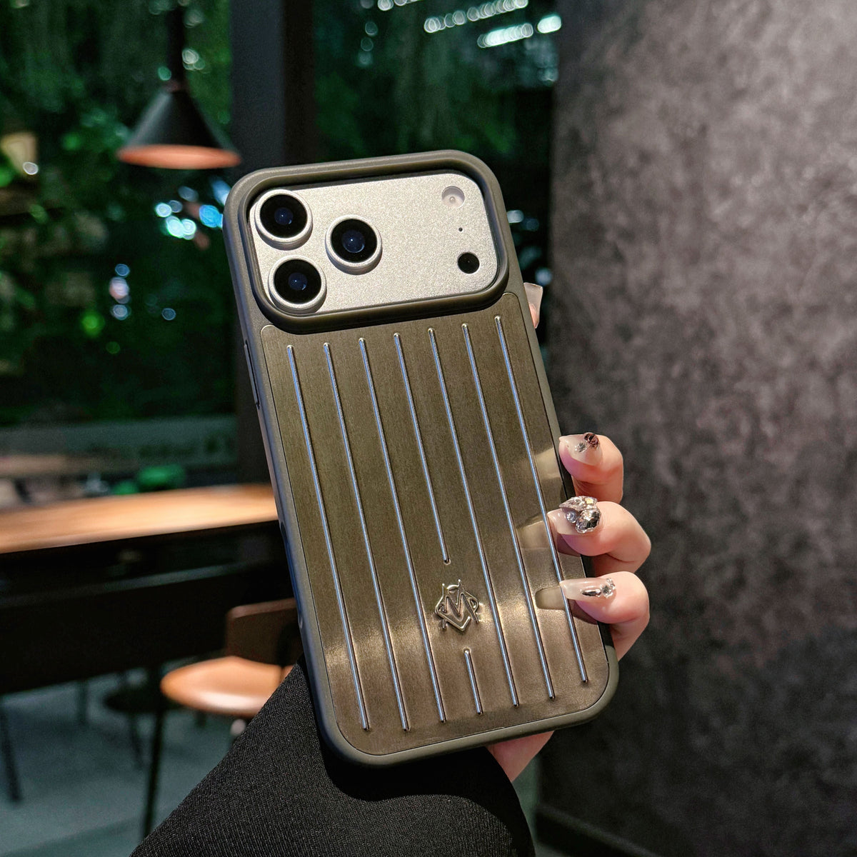 Ribbed Metallic Armor iPhone Case - product view 6
