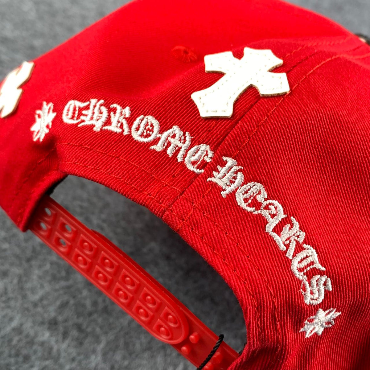 Chrome Hearts Cross Patch Snapback 'Red' - product view 9