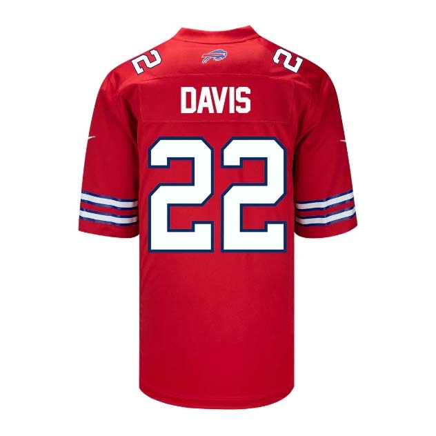 American Football Jersey | B.Bills #22 Ray Davis Red Player Game Jersey -American Stitched Football Jerseys - image 1