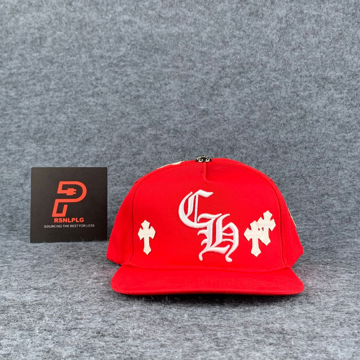 Chrome Hearts Cross Patch Snapback 'Red' - product view 1