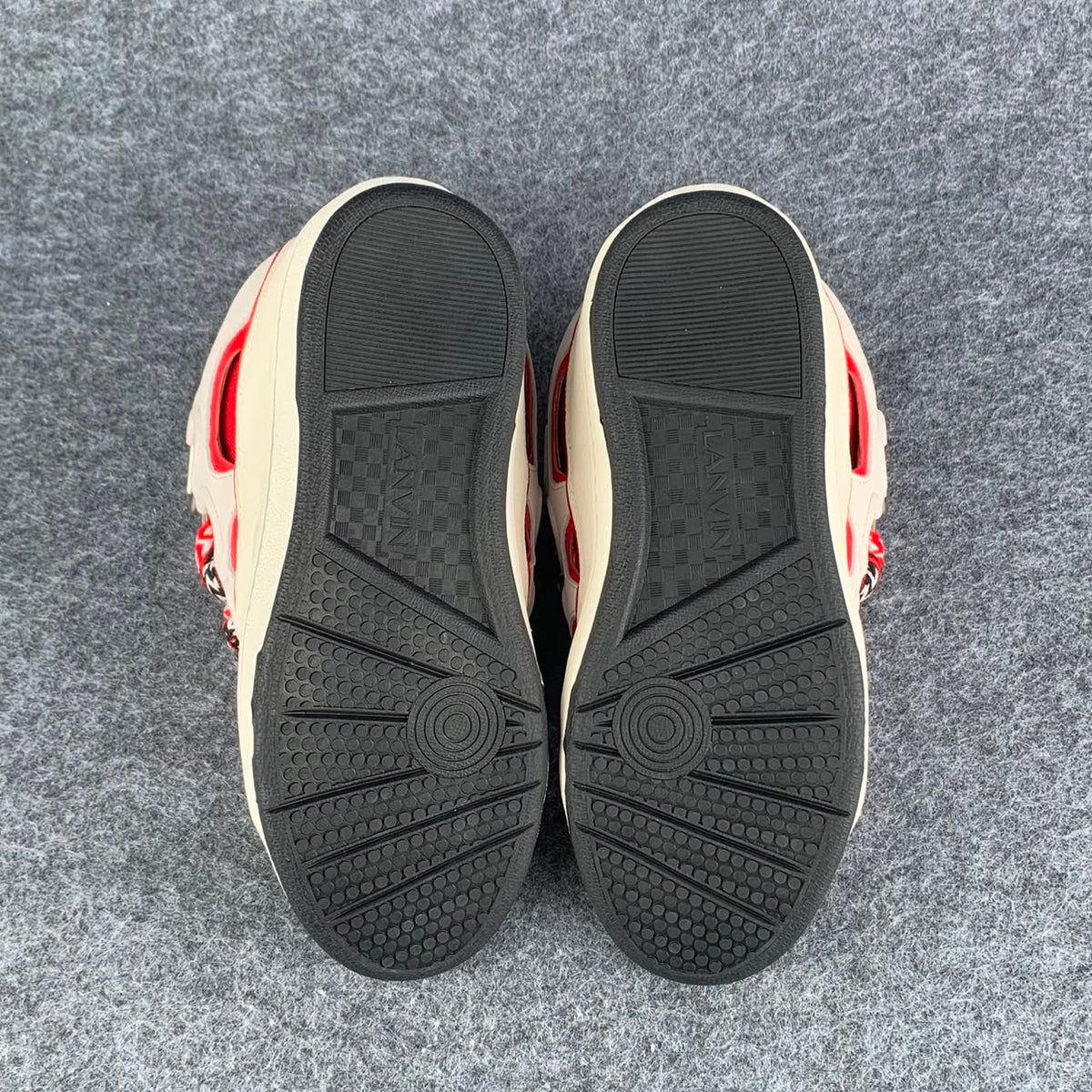 Lanvin Curb Sneakers 'Red White' - product view 5