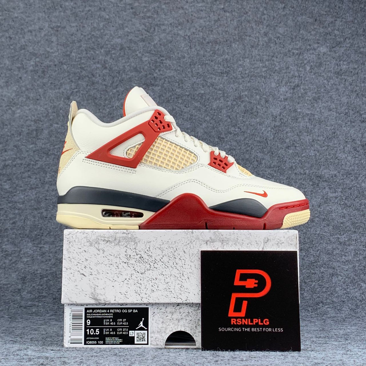 Nigel Sylvester x Air Jordan 4 Retro OG Sneakers 'Brick after Brick' - product view 1