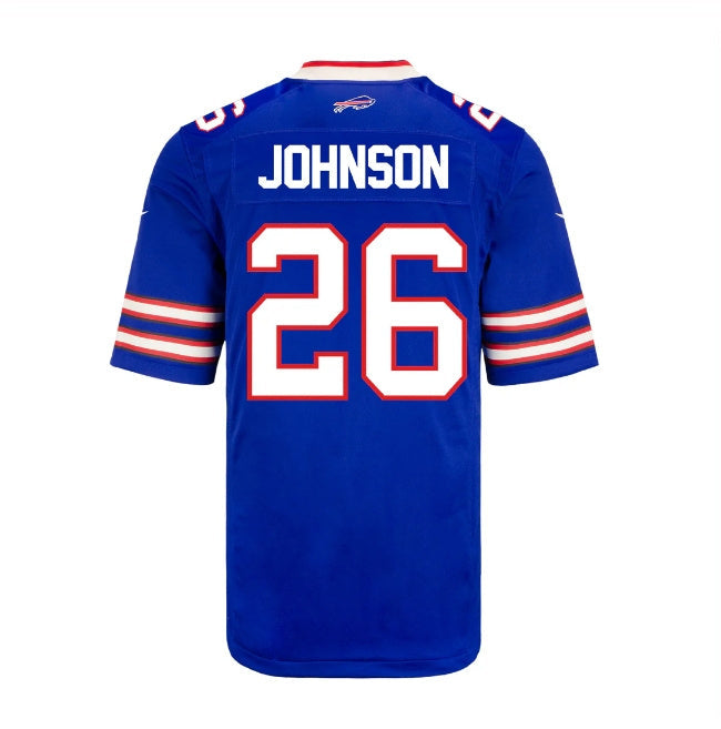 American Football Jersey | B.Bills #26 Ty Johnson Player Royal Game Jersey -Stitched American Football Jerseys - image 1