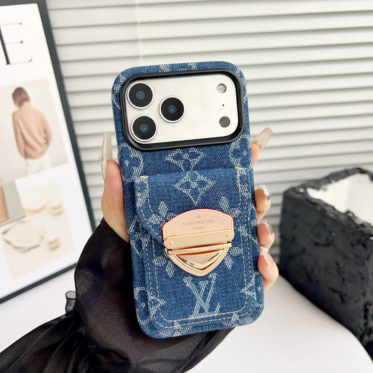 Crossbody iPhone Case with Card Pocket & Detachable Strap - product view 34