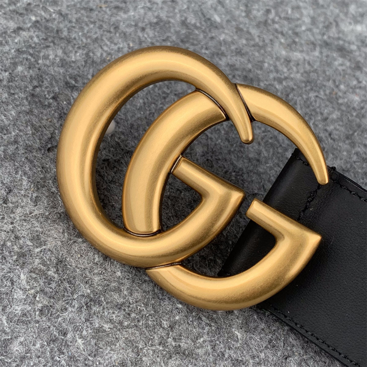 Canvas Web Belt with Double G Buckle 'Blue Red' - product view 2