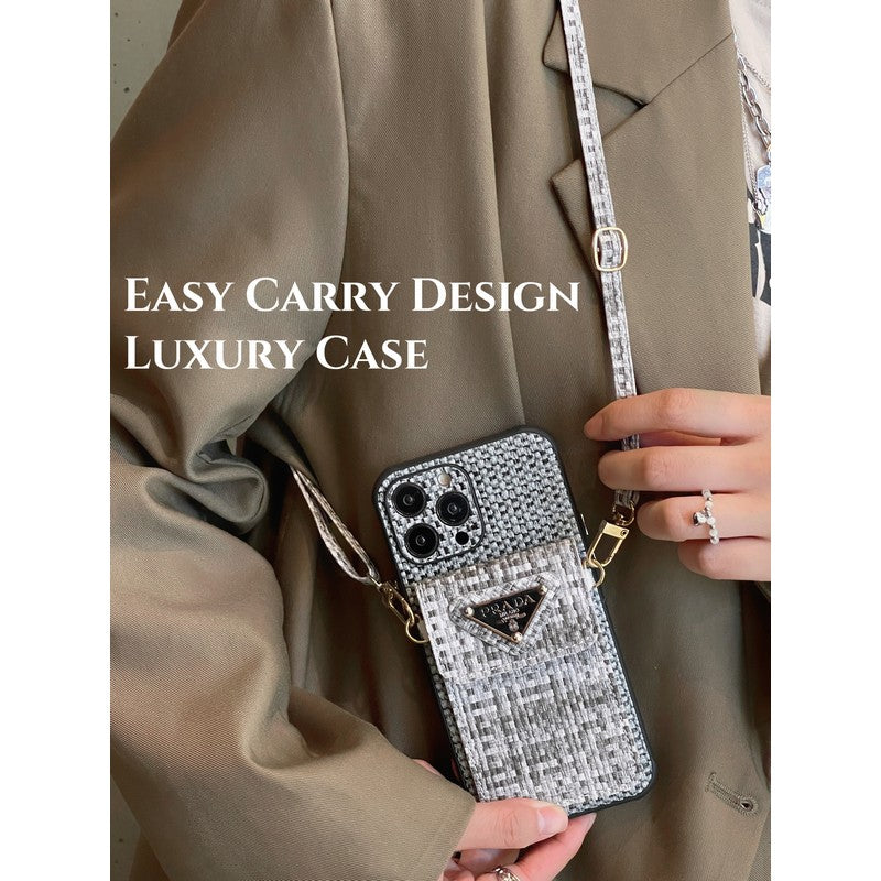 Weave Card Bag Crossbody iPhone Case - product view 5