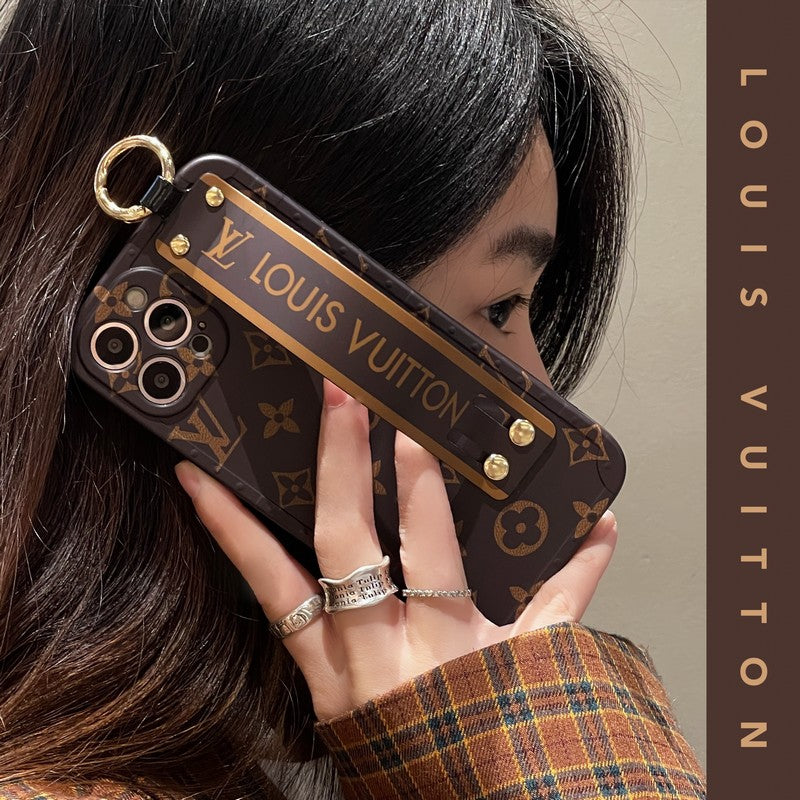 Brown Wristband iPhone Case - product view 2