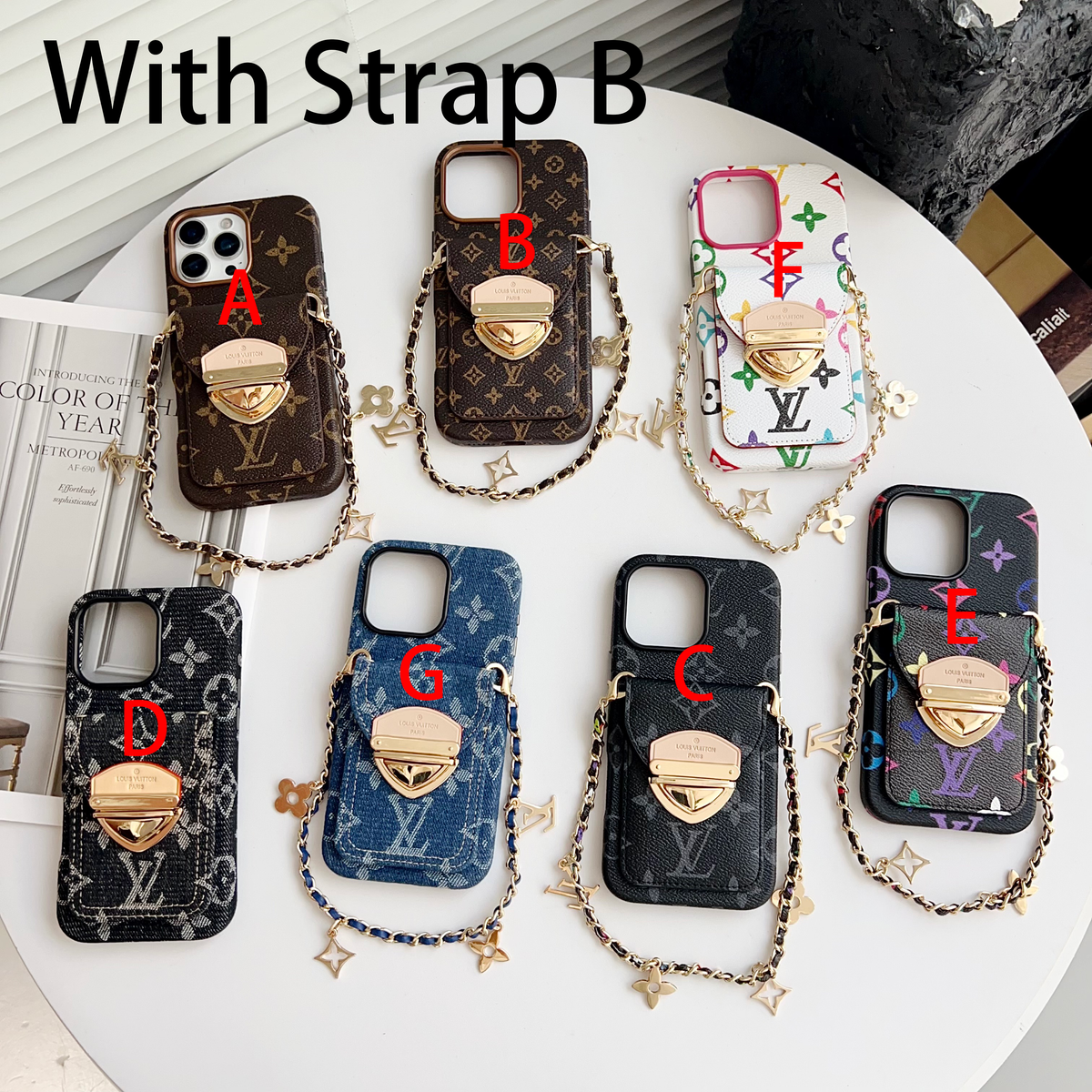 Crossbody iPhone Case with Card Pocket & Detachable Strap - product view 36