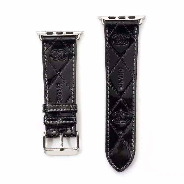GLOSSY LEATHER APPLE WATCH BAND - product view 18