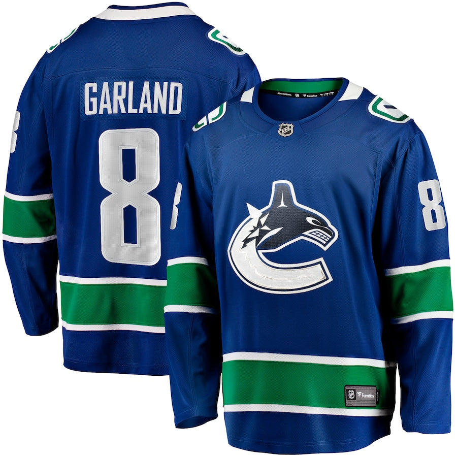 Men's Vancouver Canucks Nils Hoglander Fanatics Blue Home Premier Breakaway Player Jersey