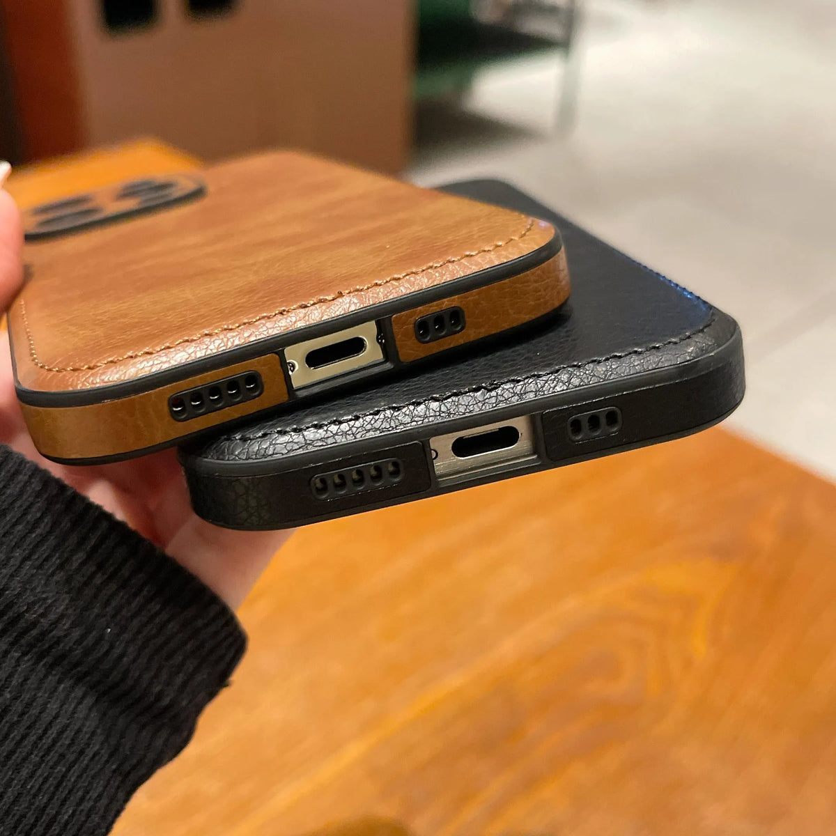 Vintage Leather iPhone Case - product view 13