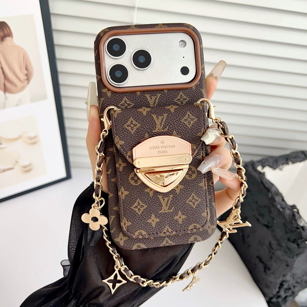 Crossbody iPhone Case with Card Pocket & Detachable Strap - product view 23
