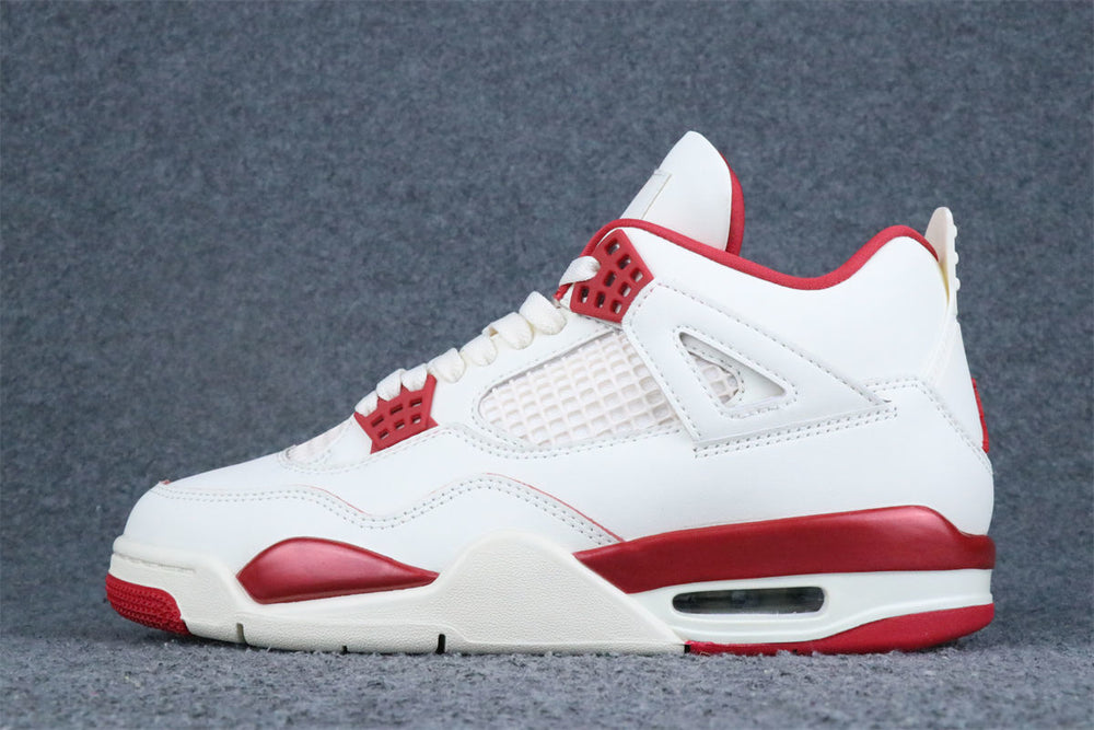 (Early Look) Air Jordan 4 Retro "Pale Ivory / Sierra Red" Sneakers - product view 1