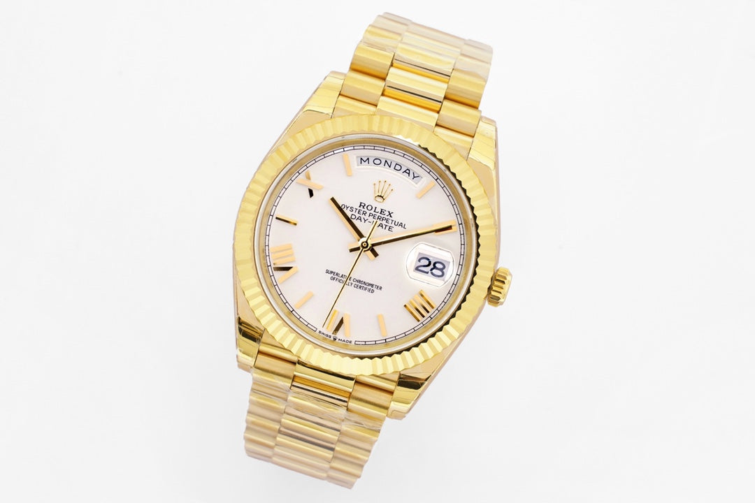 Yellow Gold & Silver 40MM Watch - product view 2