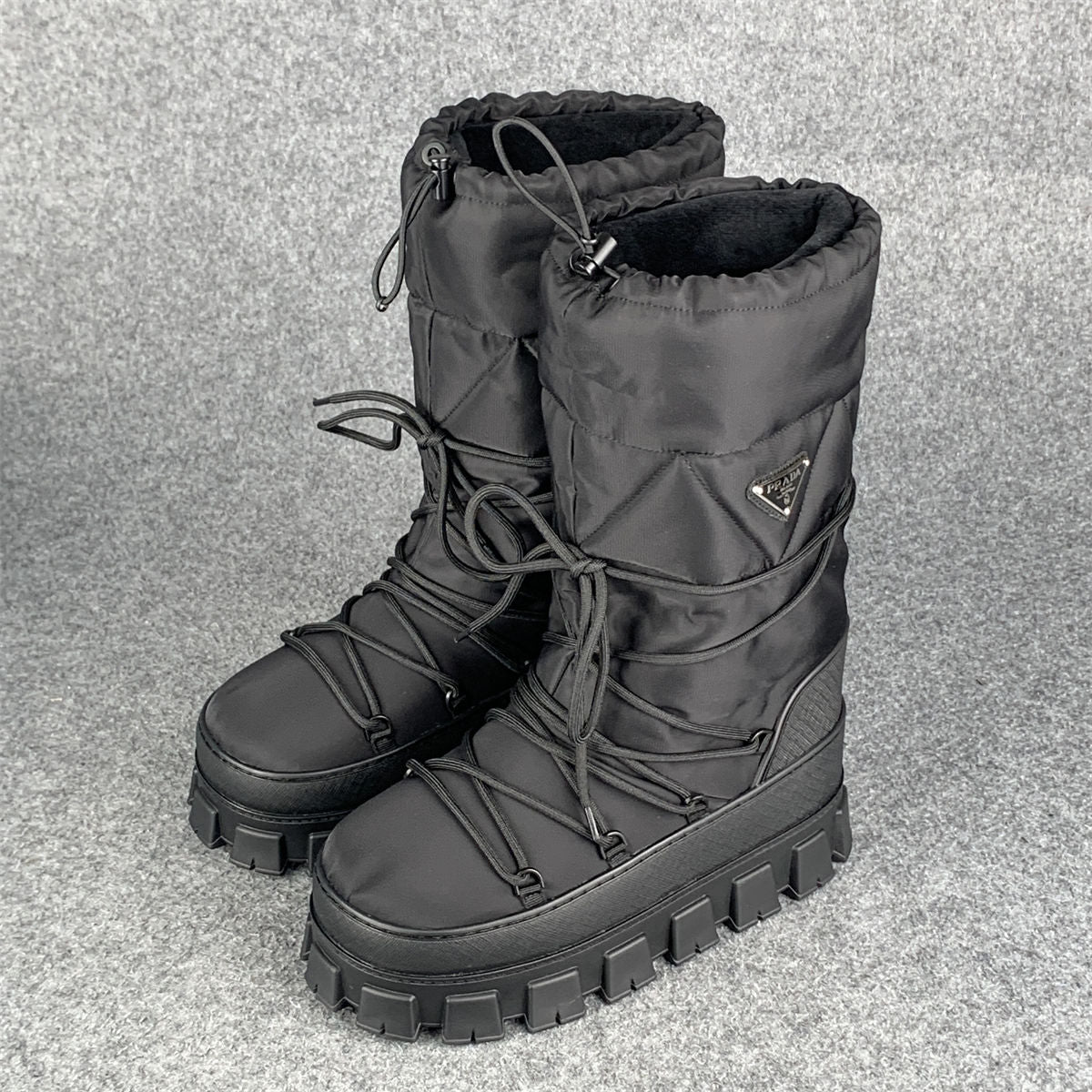 Prada Recycled Nylon Moon Boots - product view 11