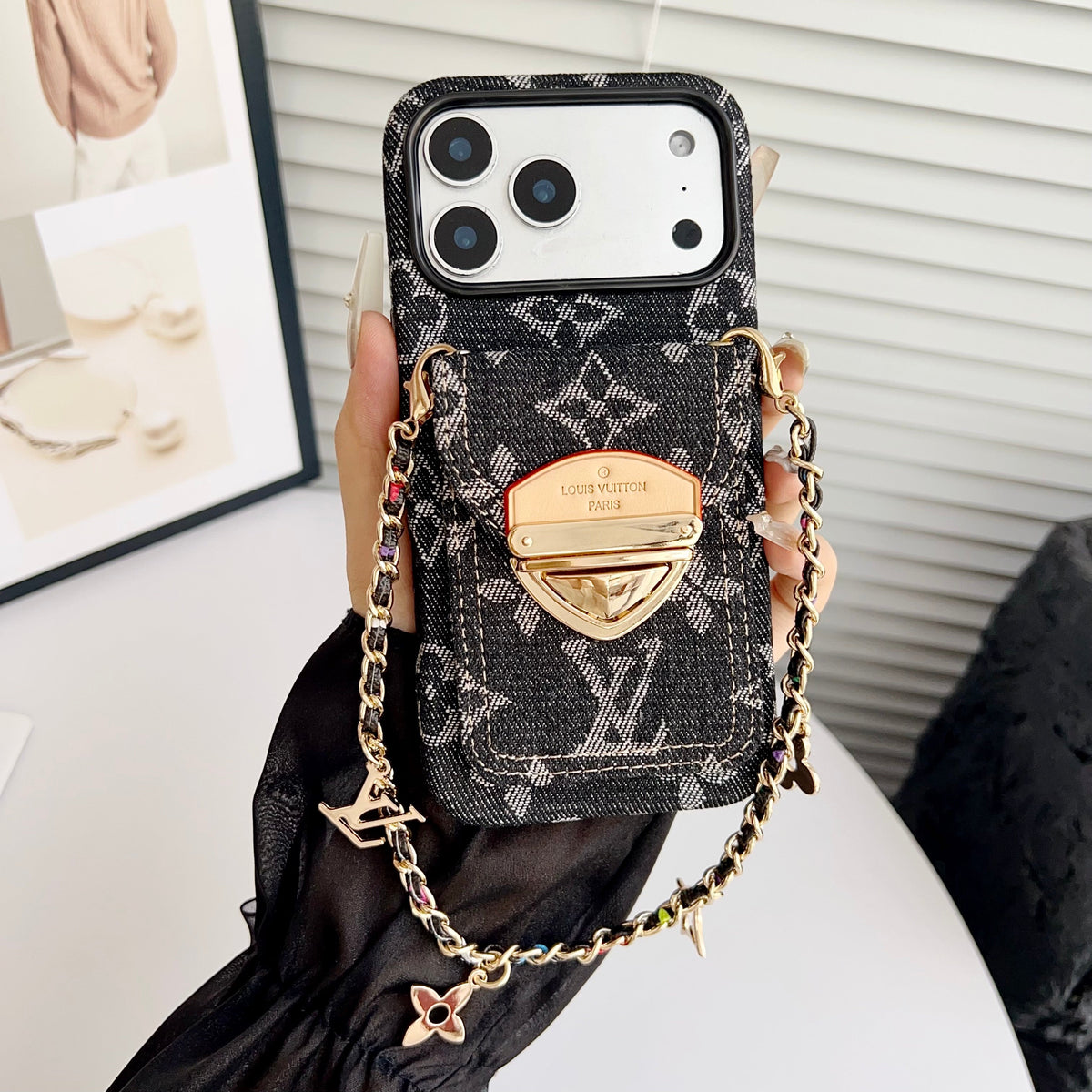 Crossbody iPhone Case with Card Pocket & Detachable Strap - product view 24