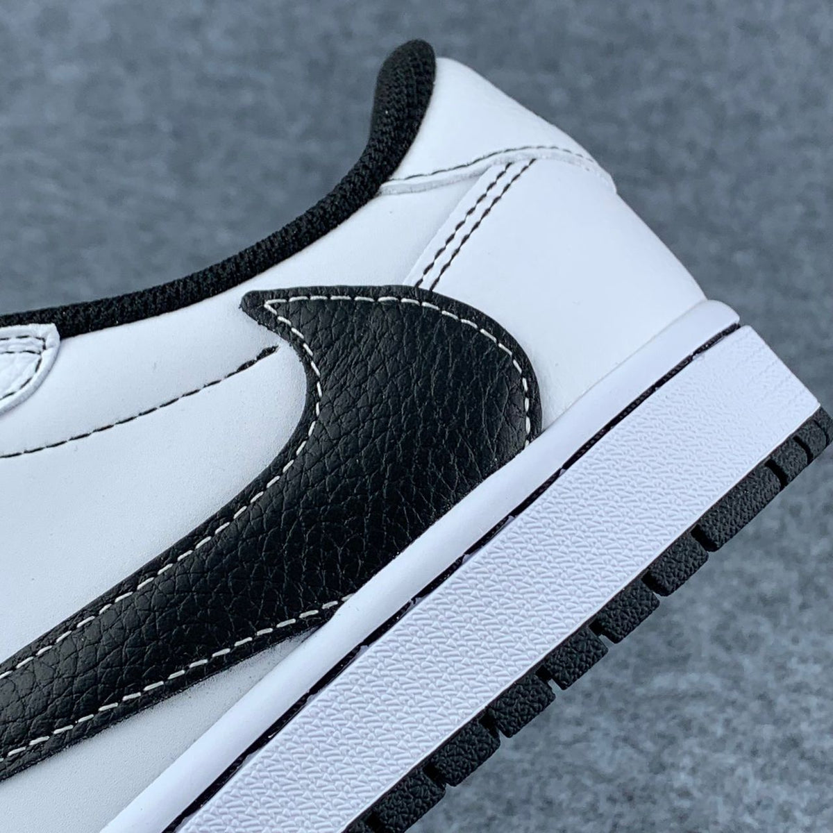 Custom Travis Scott x Air Jordan 1 Low "Phantom Stitch" Sneakers - product view 8