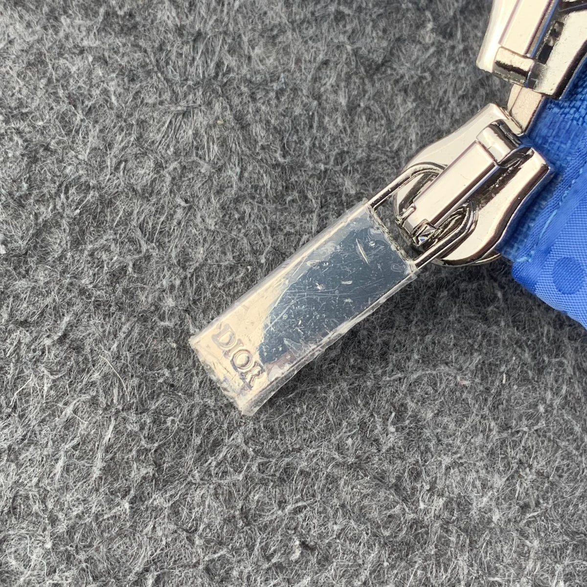 Dior Oblique Down Jacket in Blue Technical Jacquard - product view 10