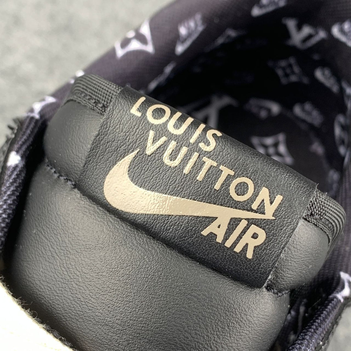 Custom Air Jordan 1 Low LV OG "Crocodile/Shadow" Sneakers - product view 9