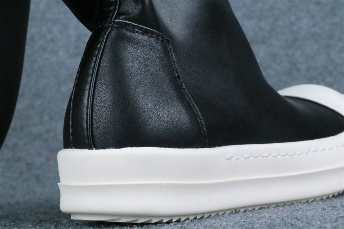Rick Owens Wmns DRKSHDW Abstract Stockings Boot 'Black Milk' - product view 6