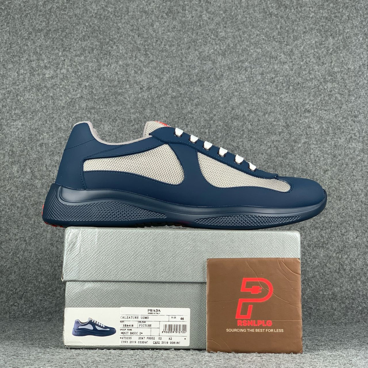 Prada America's Cup Sneakers 'Dark Blue' - product view 1