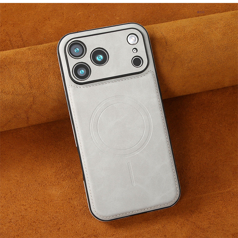 Imitation Leather MagSafe Case Phone Case - product view 3