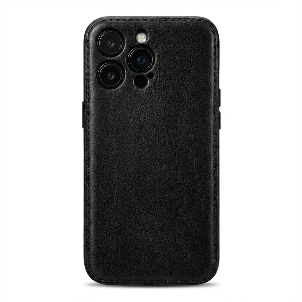 Handcrafted Vegetable-Tanned Leather iPhone Case - product view 11