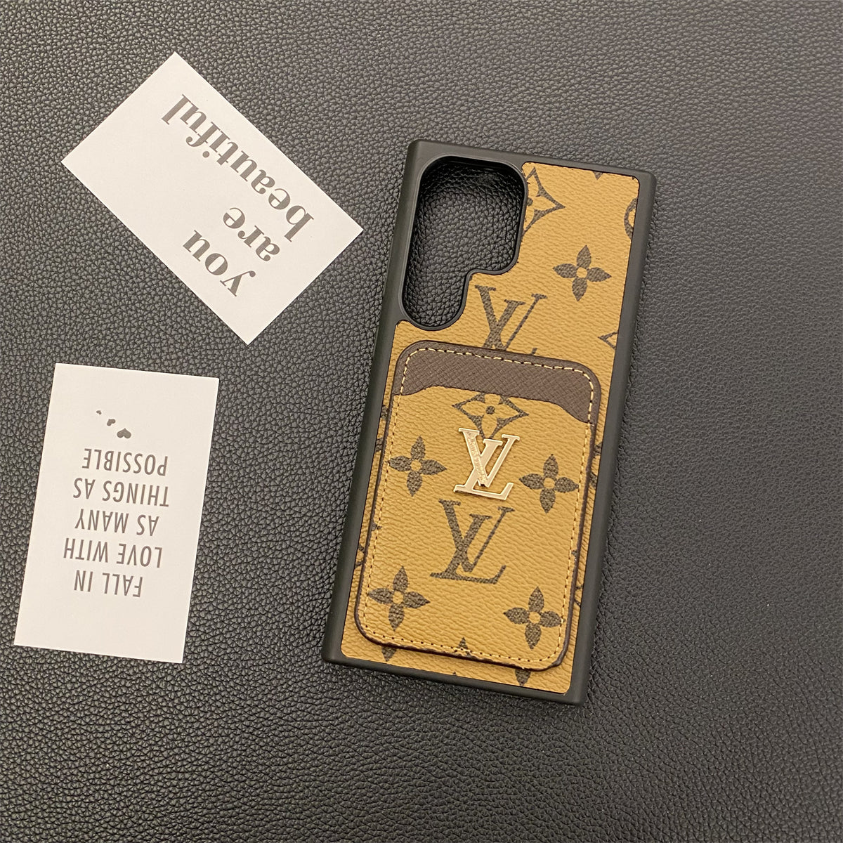 SAMSUNG GALAXY PETITE MALLE PHONE CASES CARD HOLDER MONOGRAM CANVAS - product view 3