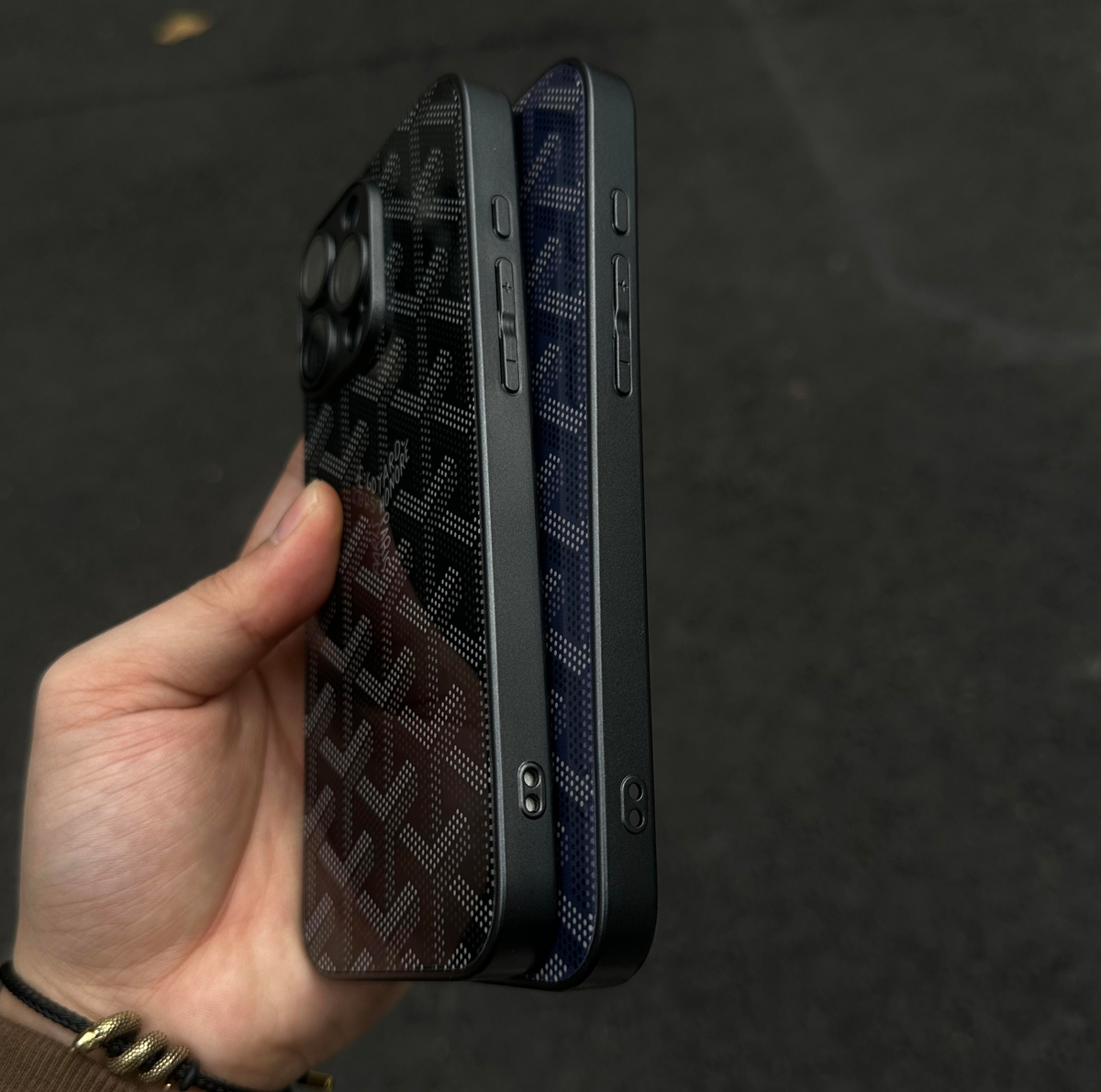 G-Y Geometric Monogram iPhone Case - product view 10