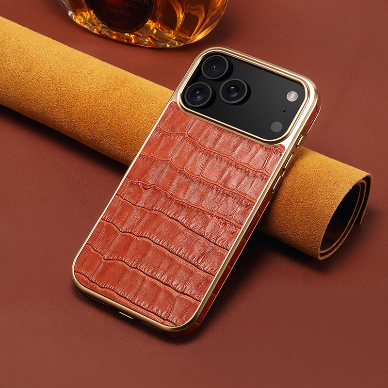 Croc-Embossed Leather Case for iPhone Case - product view 7