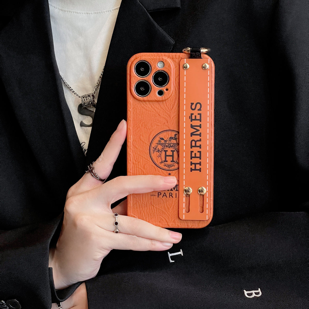 H Wristband iPhone Case - product view 3