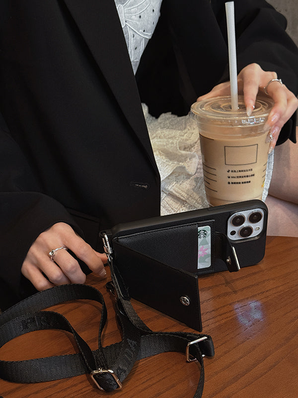 Crossbody Leather iPhone Case - product view 5
