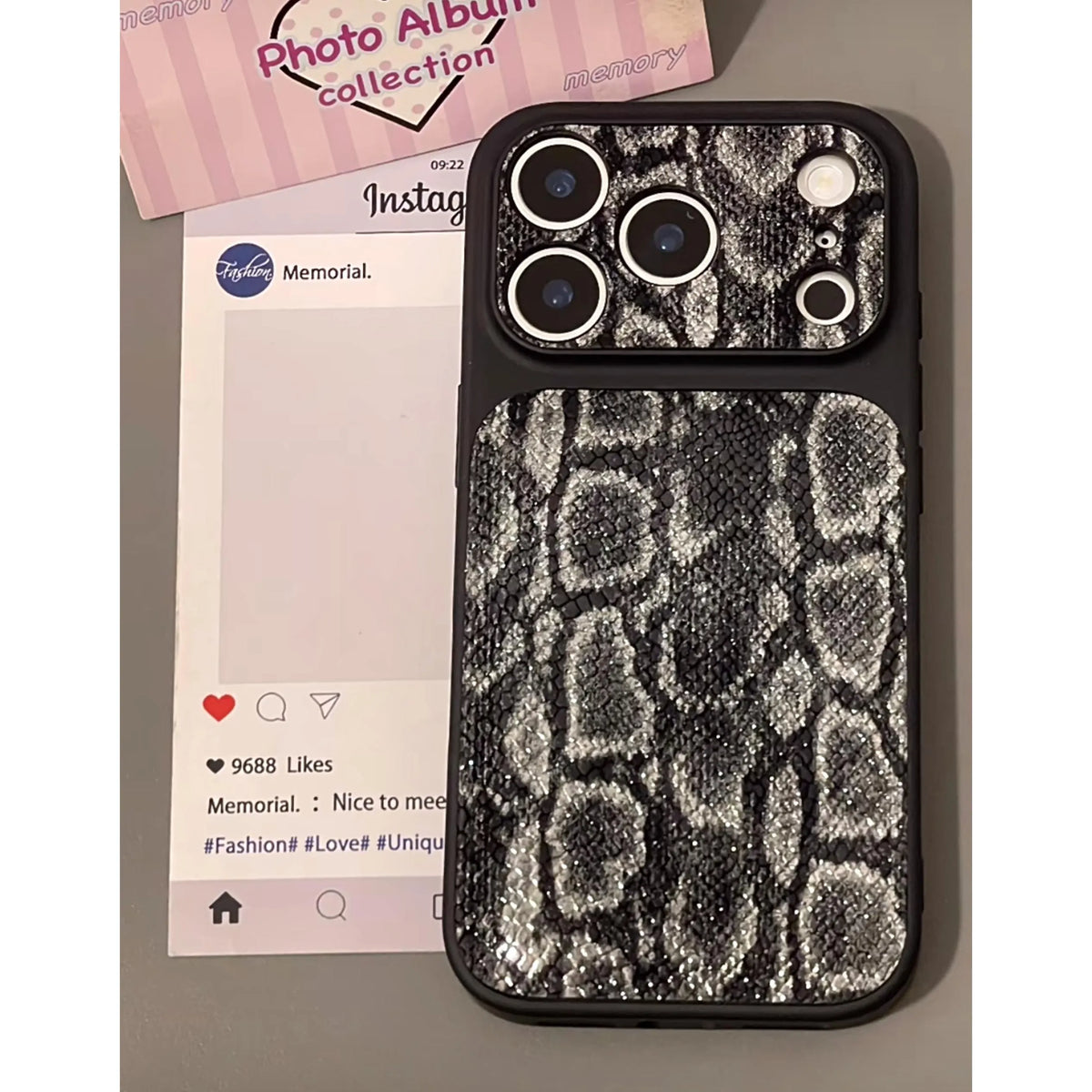 Snake Skin Texture iPhone Case - product view 3