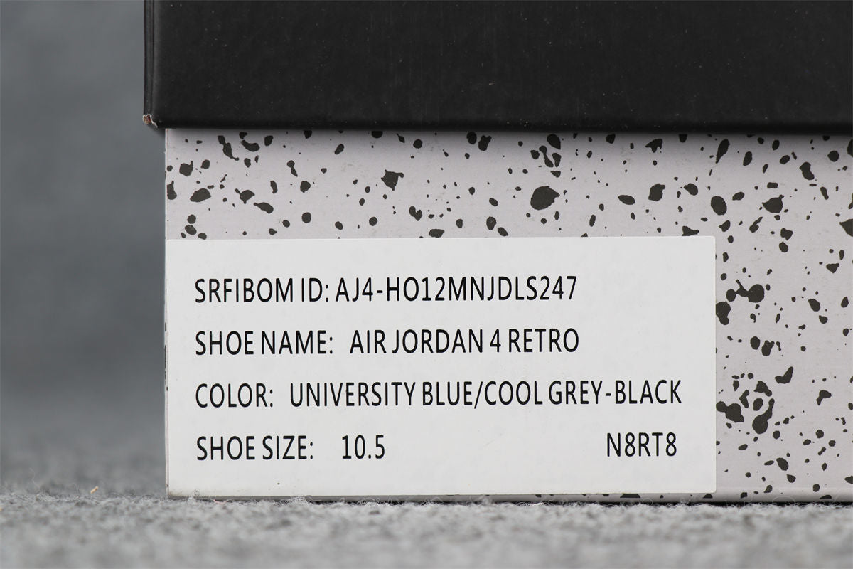 Air Jordan 4 Retro 'UNC Football' PE Sneakers - product view 16