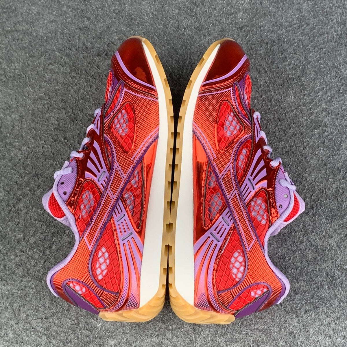 Bottega Veneta Orbit Sneaker 'Metallic Red & Wisteria' - product view 4