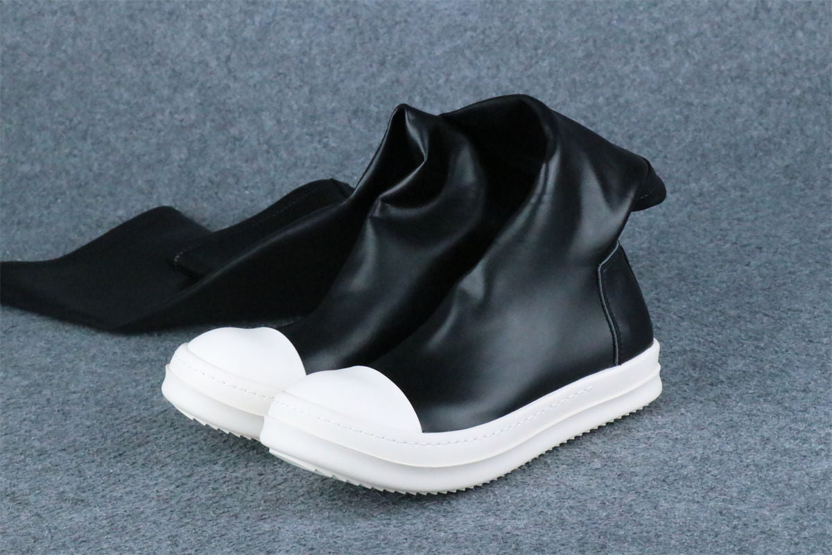 Rick Owens Wmns DRKSHDW Abstract Stockings Boot 'Black Milk' - product view 10