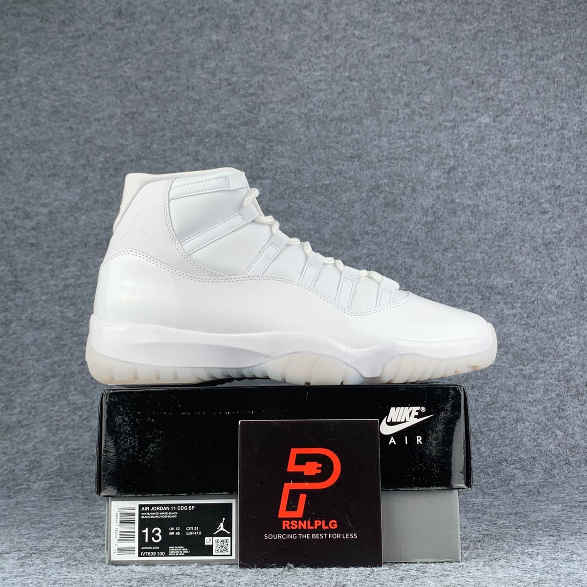 Comme des Garçons x Air Jordan 11 Retro Sneakers 'White' - product view 1