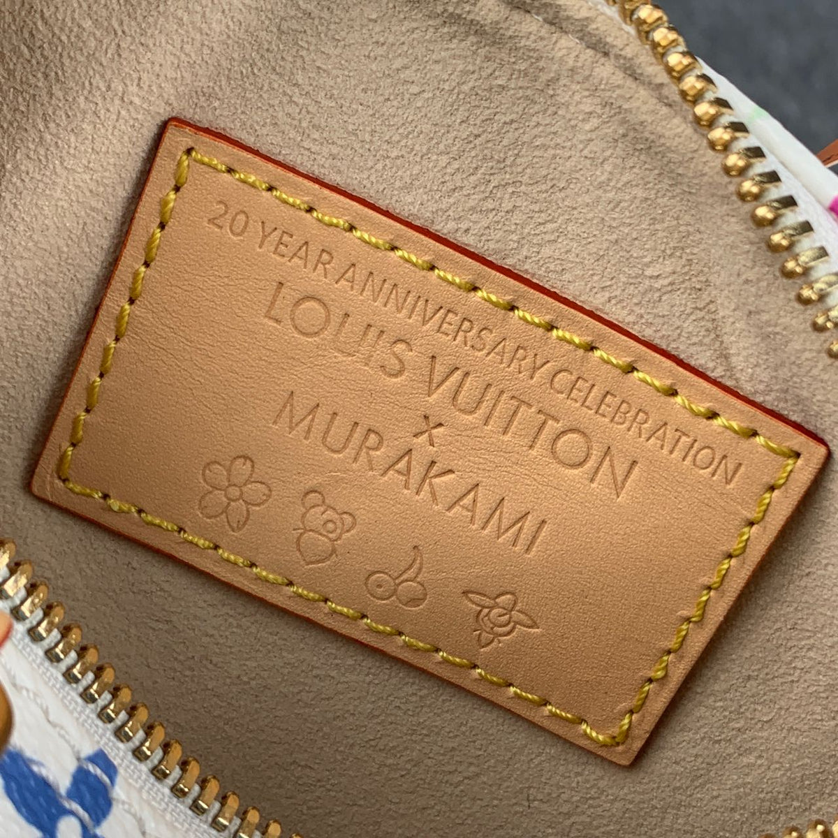 LV x Takashi Murakami Nano Speedy White Multicolored Handbag - product view 10