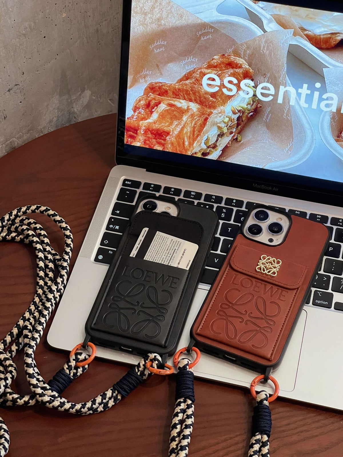 Loe Card Holder Leather iPhone Case - product view 2