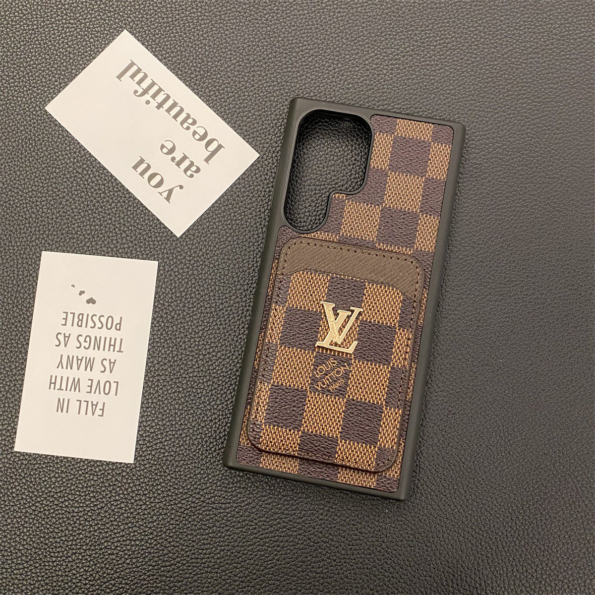 SAMSUNG GALAXY PETITE MALLE PHONE CASES CARD HOLDER MONOGRAM CANVAS - product view 4