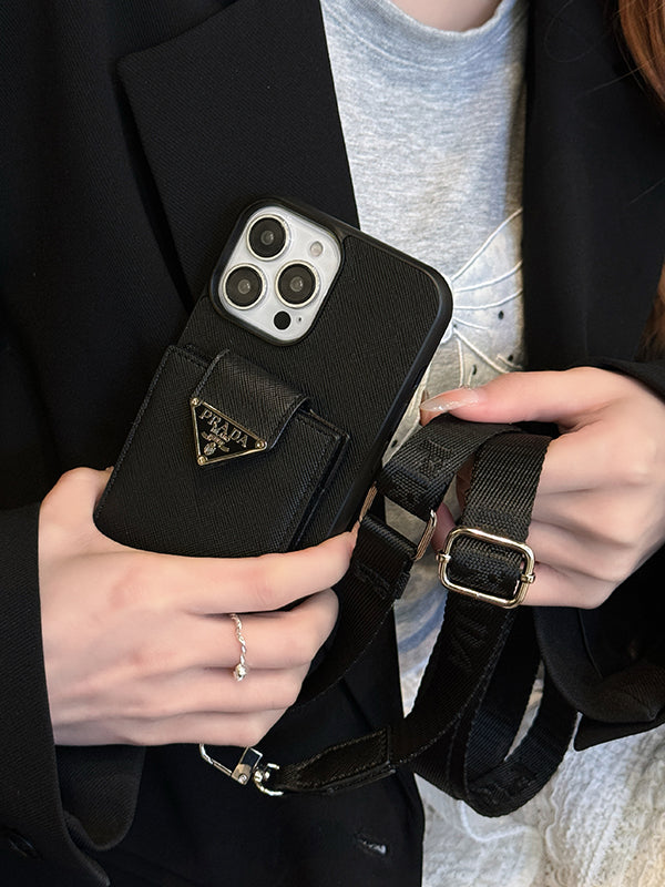 Crossbody Leather iPhone Case - product view 1