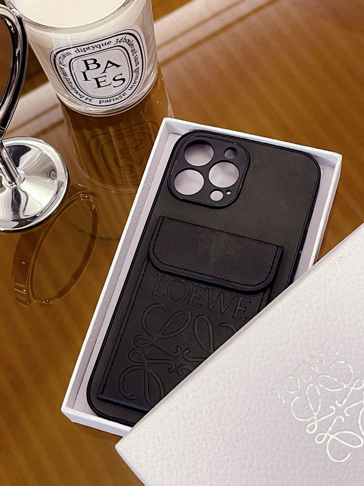iPhone Case With Card Holder Black-LZP241448 - product view 6
