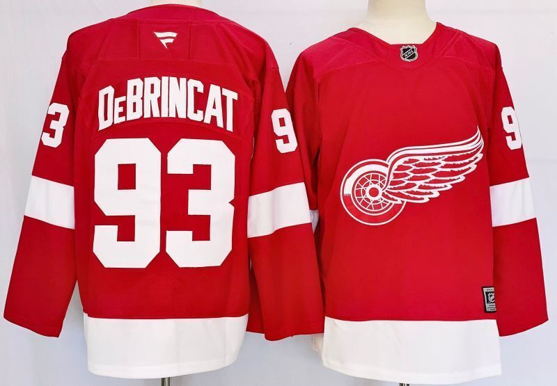 Men's Detroit Red Wings Alex DeBrincat #93 Fanatics Red Breakaway Jersey