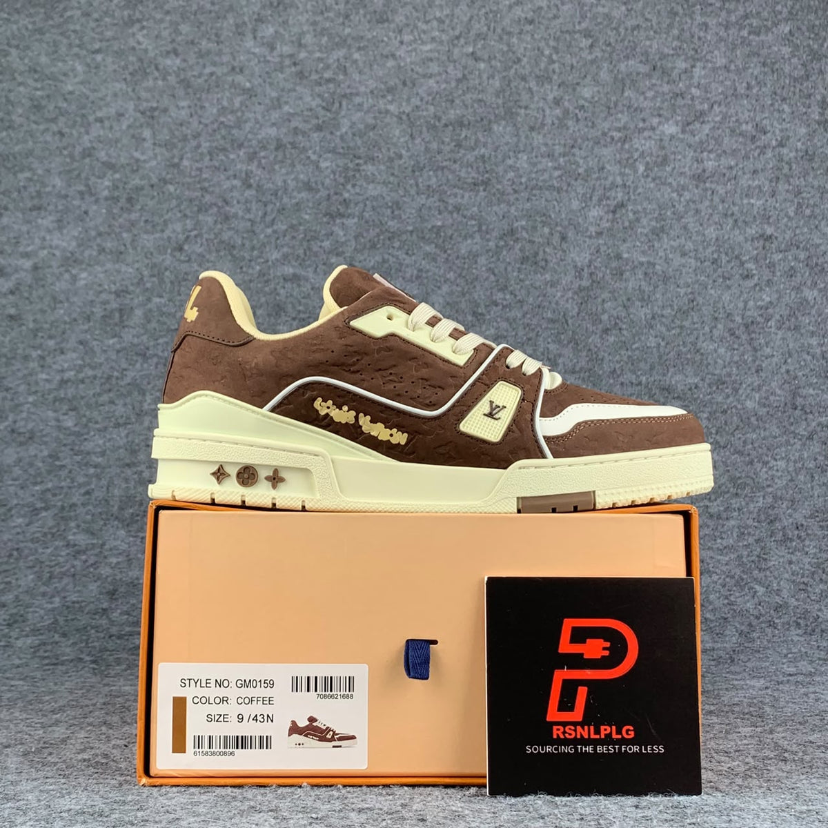 Tyler, the Creator x LV Trainer Sneakers 'Mocha' - product view 1